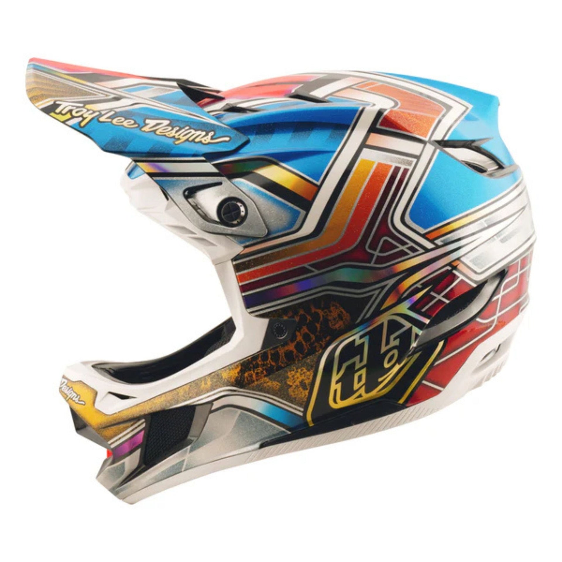 D4 Carbon Helmet; Lowrider Blue